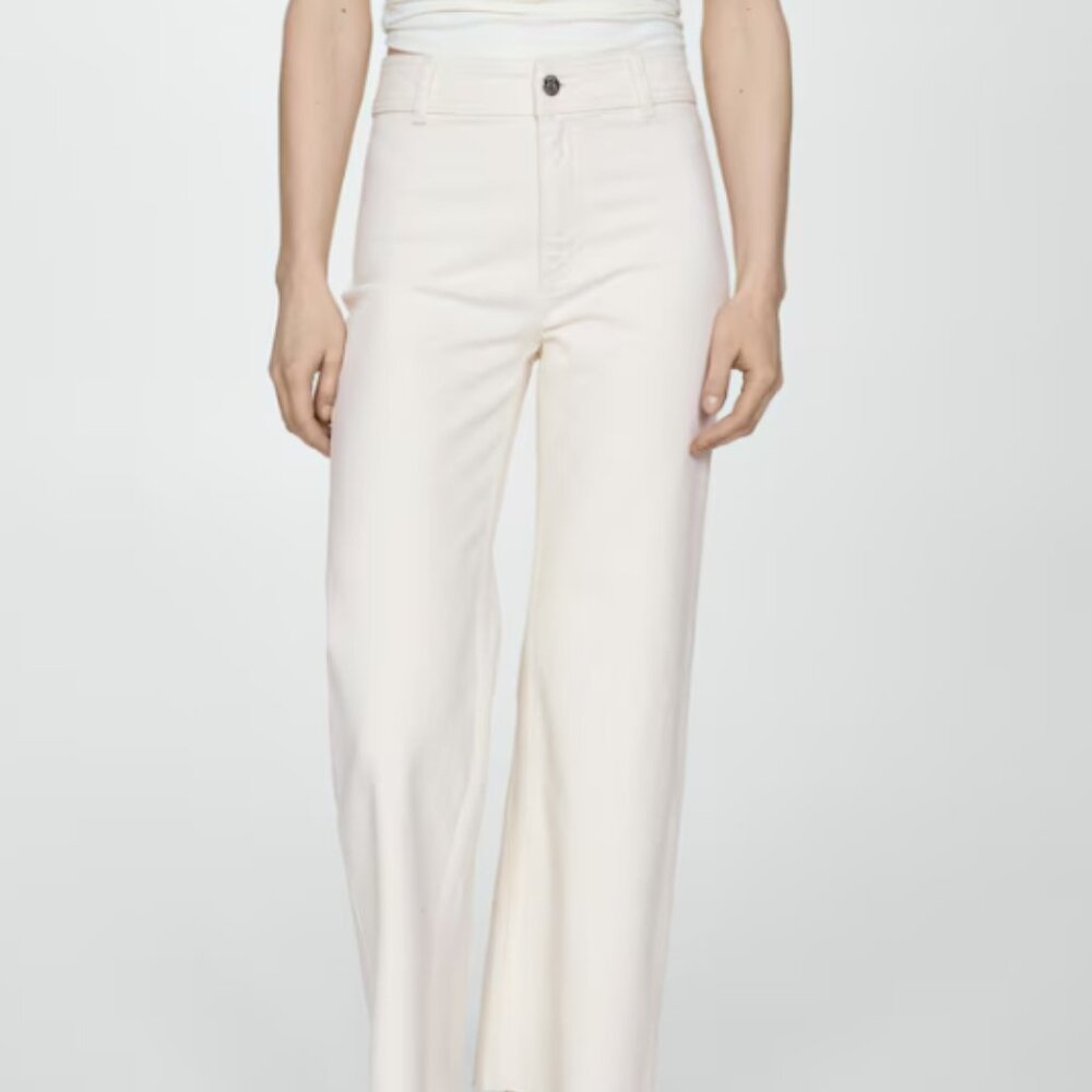 Mango Catherin culotte high-rise jeans